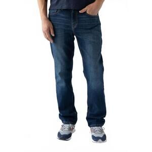 NEW DEVIL-DOG relaxed straight leg jeans in boone wash